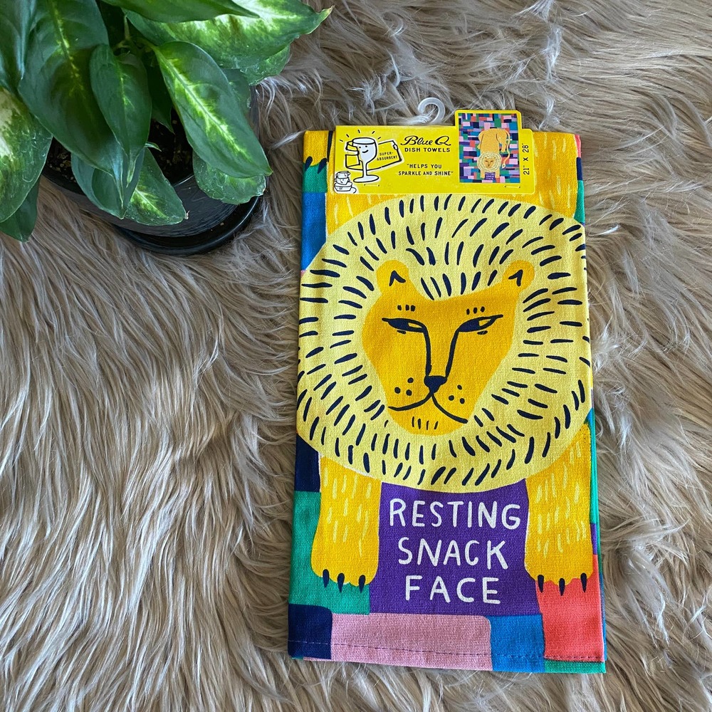 Blue Q Dishtowel: "Resting Snack Face."